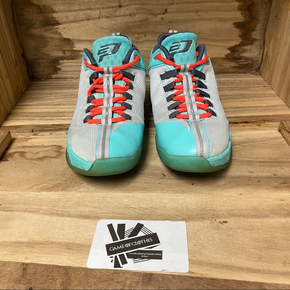 Nike Jordan Cp3 IXgrey turquoise sneakers shoes - Picture 2 of 7